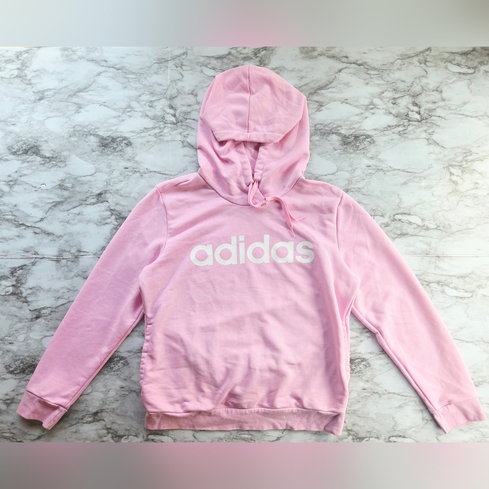 Adidas Light Pink Pullover Hoodie